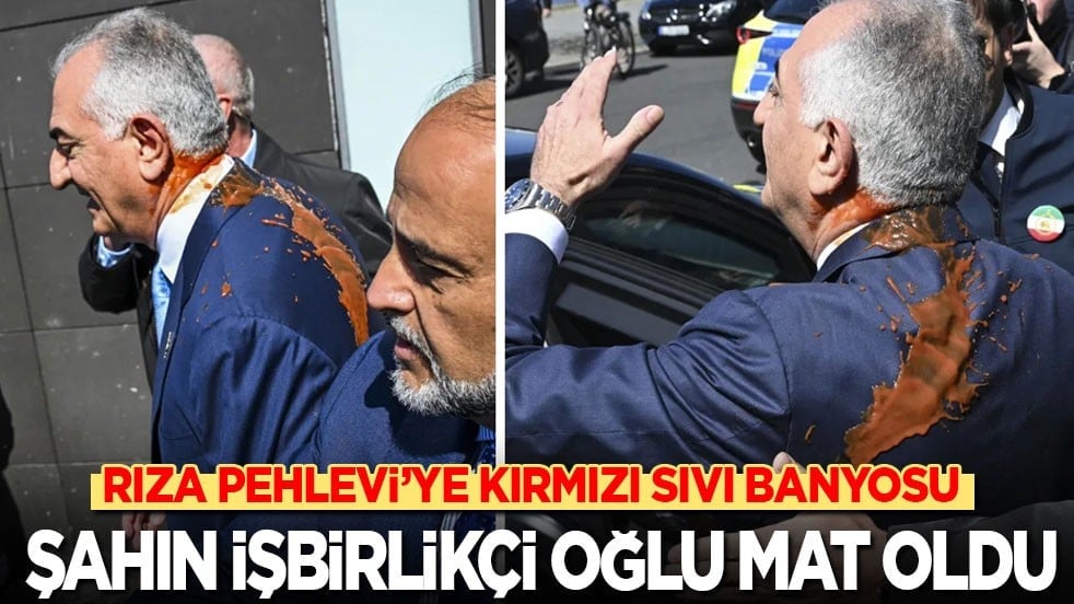 Rıza Pehlevi’ye kırmızı sıvı banyosu: Şah'ın işbirlikçi oğlu mat oldu!
