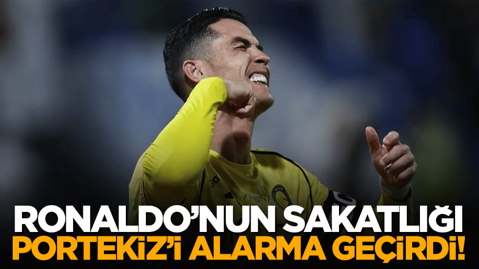 Ronaldo’nun sakatlığı Portekiz’i alarma geçirdi!