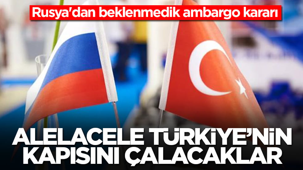 Rusya'dan beklenmedik ambargo kararı: Alelacele Türkiye'nin kapısını çalacaklar