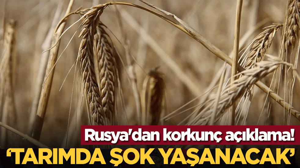 Rusya'dan korkunç açıklama! "Tarımda şok yaşanacak"