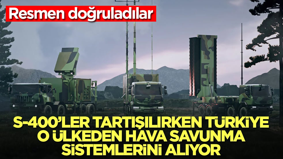 S-400'ler tartışılırken Türkiye o ülkeden hava savunma sistemlerini alıyor: Resmen doğruladılar