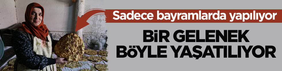 Sadece bayramlarda yapılıyor! ‘Bayram çöreği’ geleneği yaşatılıyor