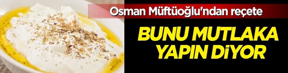 Sağlıklı yaşam için bunu tüketin! Osman Müftüoğlu'ndan şeker hastalarına müthiş tarif! Meğer mucizevi gizli güç