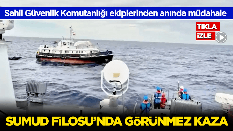 Sahil Güvenlik Komutanlığı ekiplerinden anında müdahale! Sumud Filosu’nda görünmez kaza