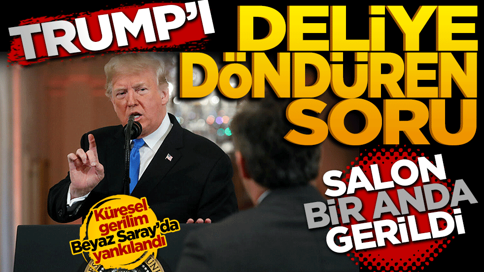 Salon bir anda gerildi! Trump'ı deliye döndüren soru