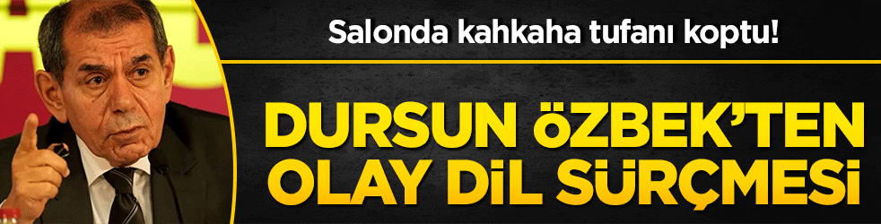 Salonda kahkaha tufanı koptu! Dursun Özbek’ten olay dil sürçmesi