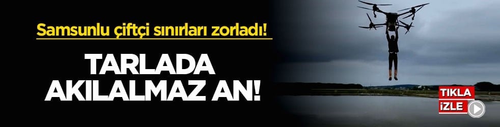 Samsunlu çiftçi sınırları zorladı! Tarlada akılalmaz an!