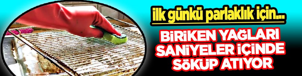 Saniyeler içinde söküp atıyor! İşte fırın ızgaralarını ilk günkü gibi yapmanın en pratik yolu...