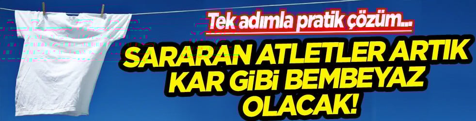 Sararan atletler artık kar gibi bembeyaz olacak! Tek adımla müthiş çözüme mutlaka bakın...
