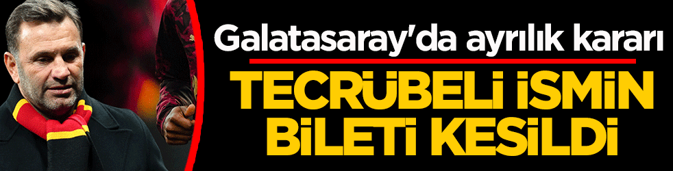 Sarı-kırmızılılarda değişim sinyali: Tecrübeli isim kadro dışı kalabilir