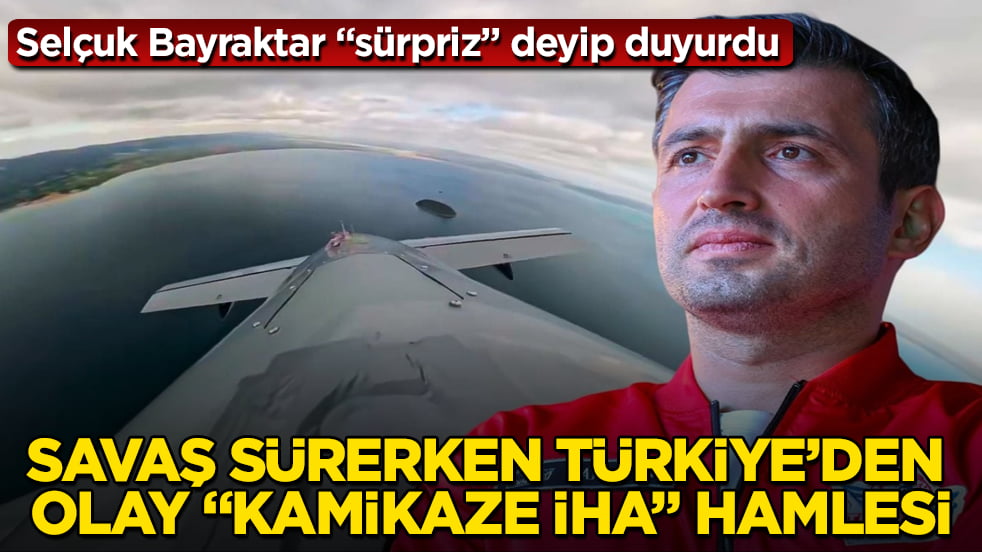 Selçuk Bayraktar "sürpriz" deyip duyurdu! Savaş sürerken Türkiye’den çok konuşulacak "kamikaze İHA" hamlesi