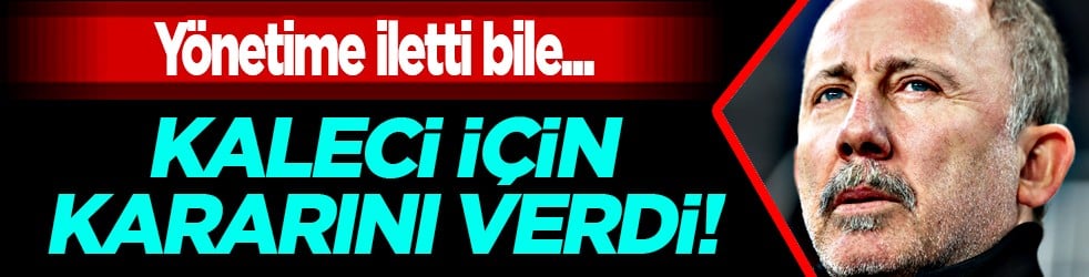 Sergen Yalçın'dan Altay Bayındır kararı: Ersin Destanoğlu ile devam ederim daha iyi!