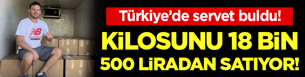 Serveti Türkiye'de buldu: Kilosu 18 bin 500 TL!