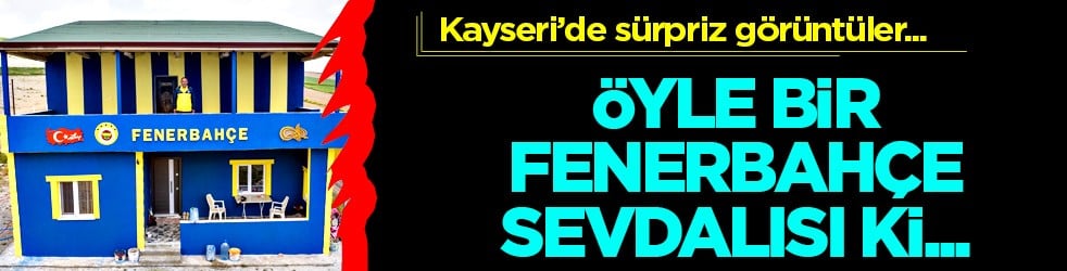 Sevgi duvarları aştı: Fenerbahçe taraftarı evinin duvarlarını gönül verdiği takımın renklerine boyattı