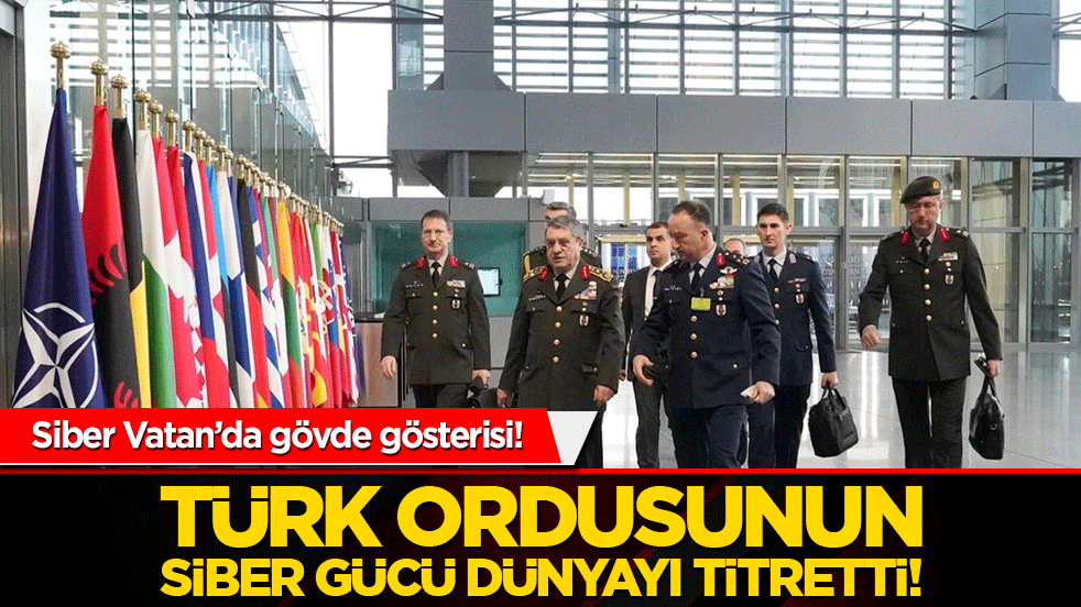 Siber Vatan’da gövde gösterisi! Genelkurmay Başkanı Orgeneral Bayraktaroğlu NATO tatbikatında!