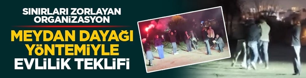 Sınırları zorlayan organizasyon: Meydan dayağı yöntemiyle evlilik teklifi