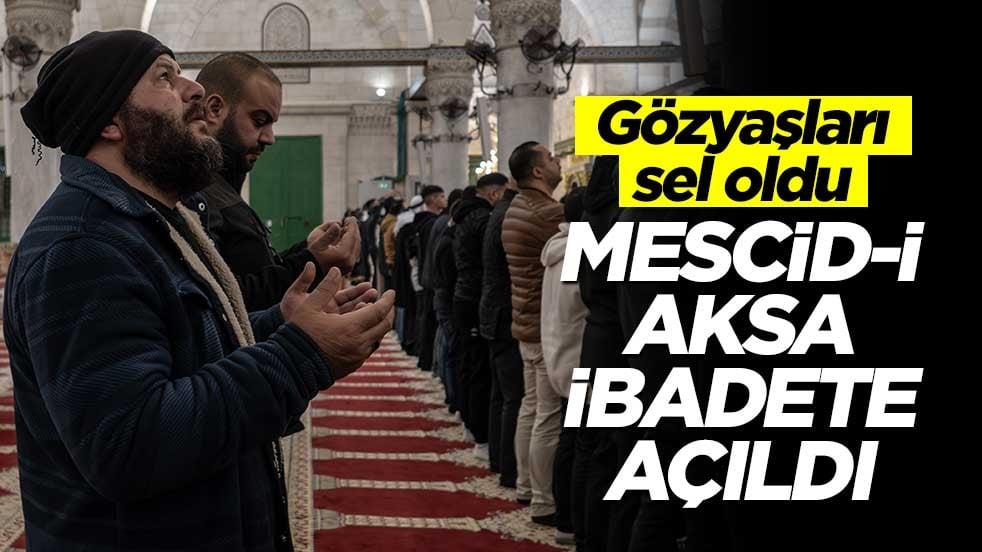 Siyonist abluka son buldu! Mescid-i Aksa ibadete açıldı