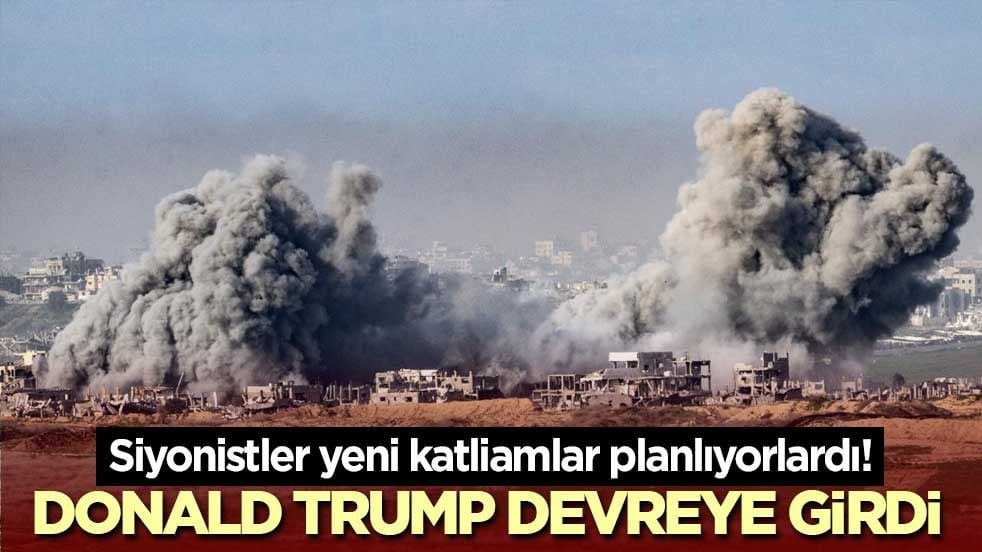 Siyonistler yeni katliamlar planlıyorlardı! Donald Trump devreye girdi