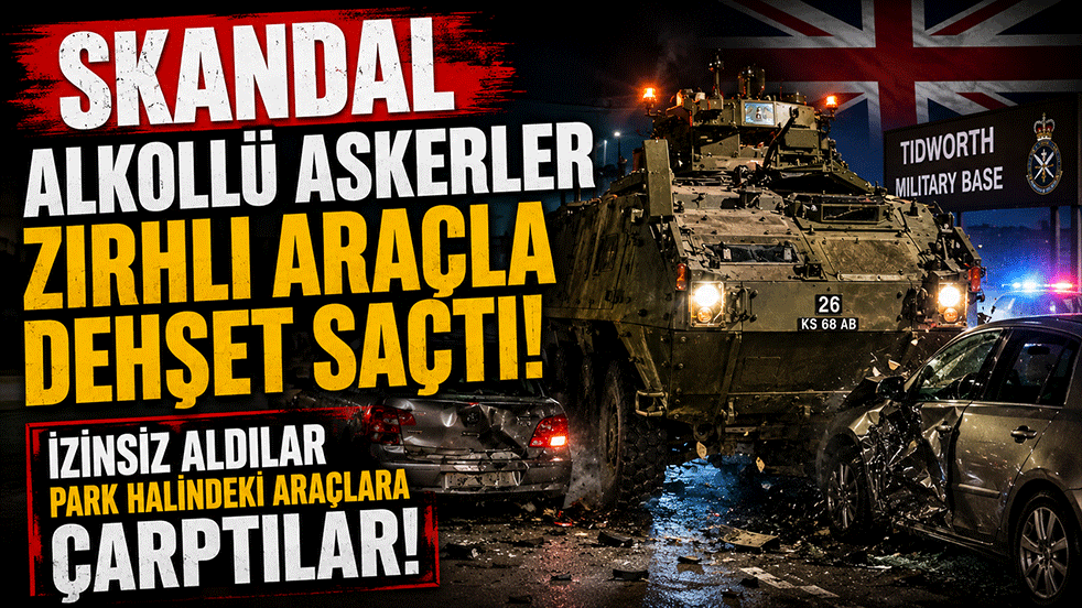 Skandal! Alkollü askerler zırhlı araçla dehşet saçtı
