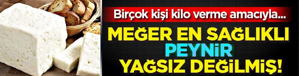Şok gerçek ortaya çıktı: Yıllardır yanlış biliniyordu: En sağlıklı peynir yağsız değilmiş