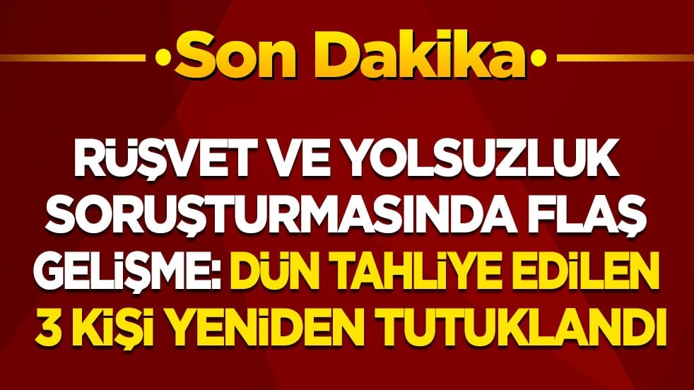 Son dakika! Antalya’daki rüşvet ve yolsuzluk soruşturmasında yeni gelişme: Dün tahliye edilen 3 kişi yeniden tutuklandı