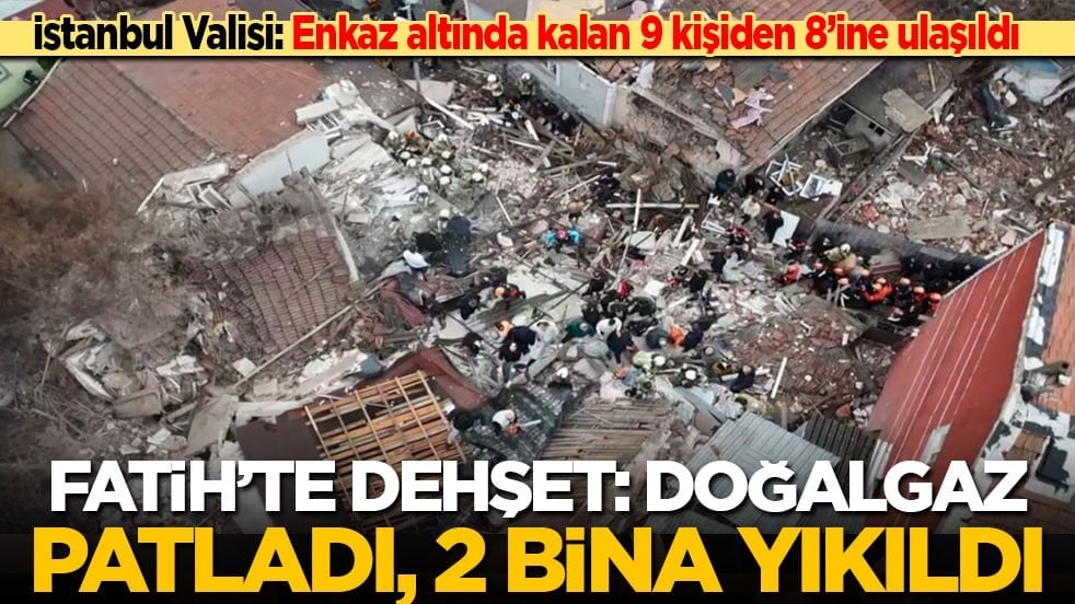 Son dakika! İstanbul Fatih'te 2 bina çöktü