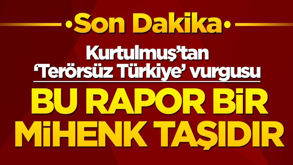 Son dakika! Numan Kurtulmuş’tan ‘Terörsüz Türkiye’ vurgusu: Bu rapor bir mihenk taşıdır!