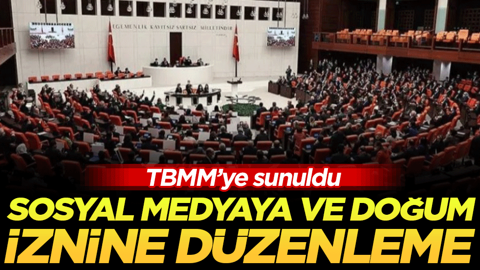 Sosyal medyaya ve doğum iznine düzenleme! TBMM'ye sunuldu!