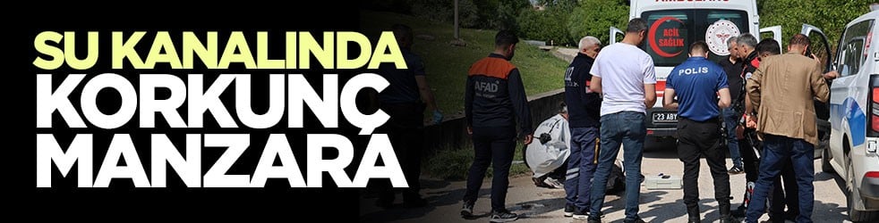 Su kanalında korkunç manzara