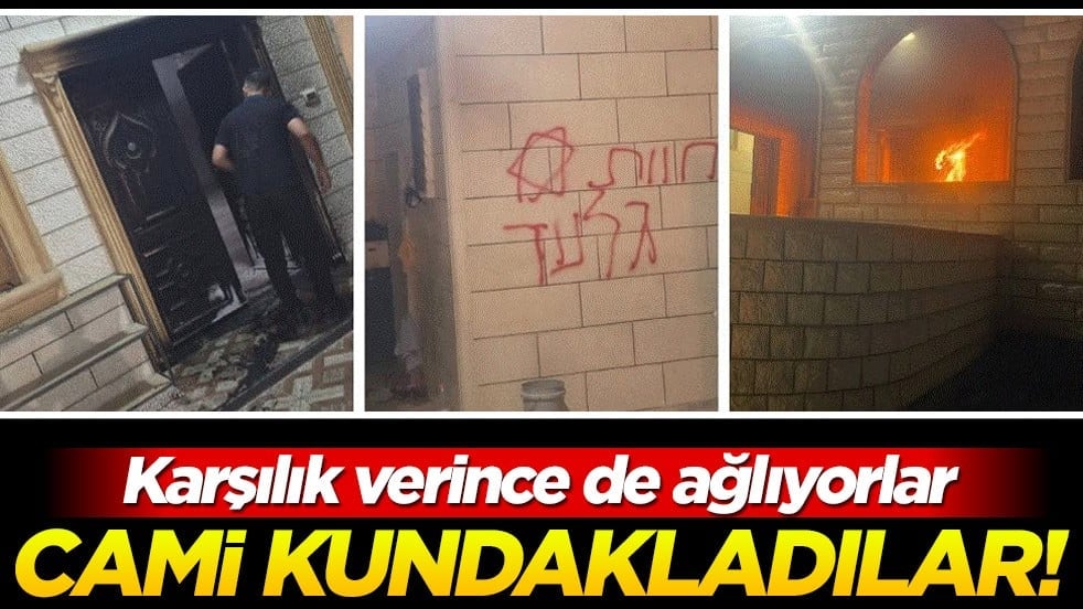 Suları ısınıyor... Yahudiler camiyi ateşe verdi!