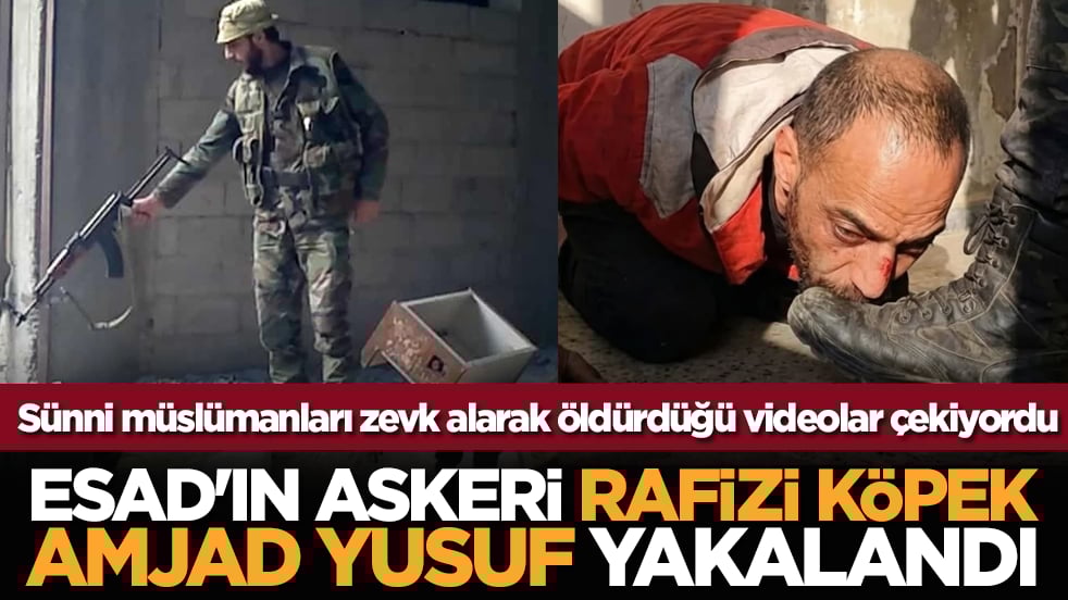 Sünni müslümanları zevk alarak öldürdüğü videolar çekiyordu: Esad'ın askeri Rafizi köpek Amjad Yusuf Yakalandı
