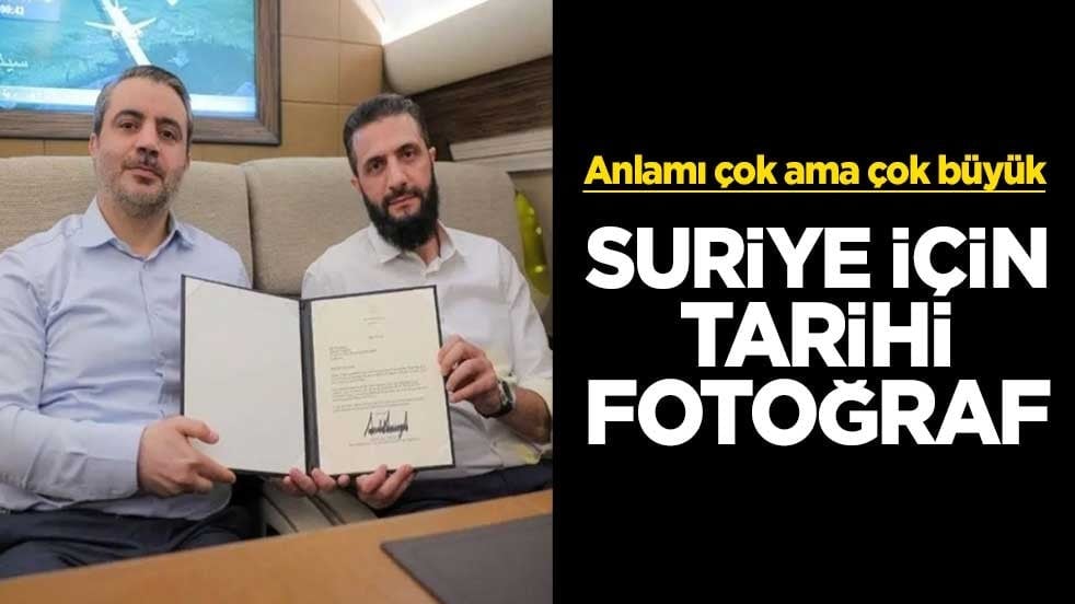 Suriye için tarihi fotoğraf! Anlamı çok ama çok büyük