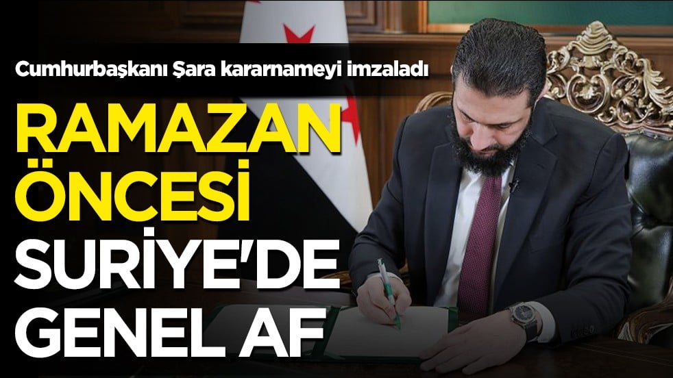 Suriye’de Ahmet Şara’dan Ramazan affı: Binlerce mahkuma tahliye yolu açıldı!