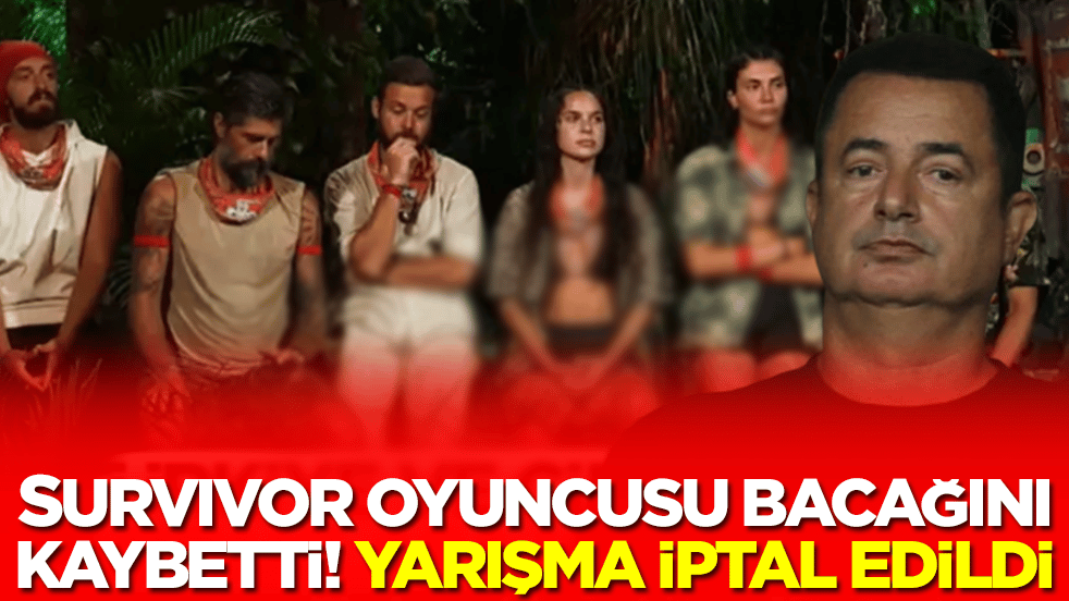 Survivor oyuncusu bacağını kaybetti: Yarışma iptal edildi
