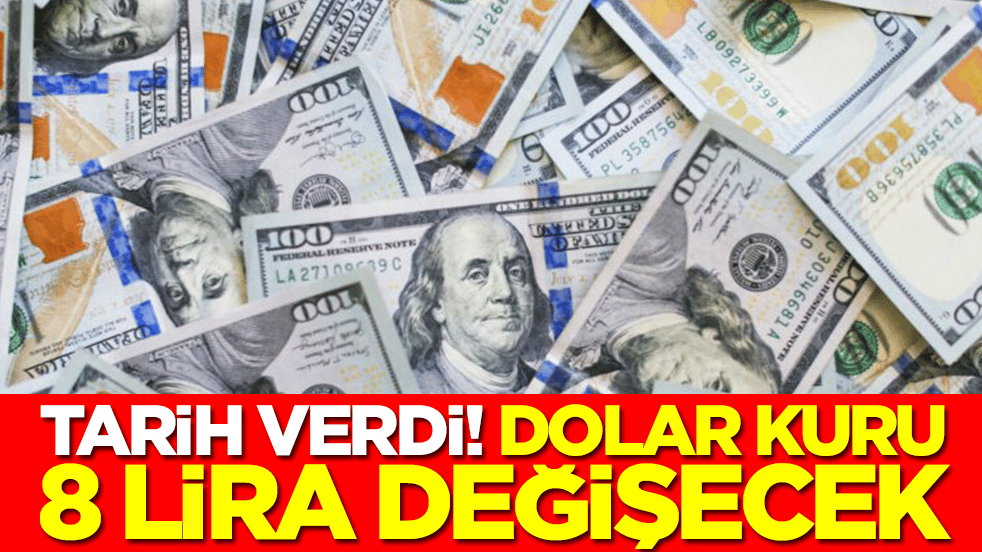 Tarih verdi: Dolar 8 lira değişecek