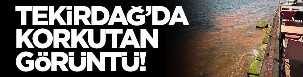 Tekirdağ'da korkutan görüntü!