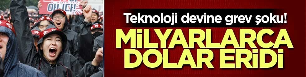 Teknoloji devine grev şoku! Milyarlarca dolar eridi