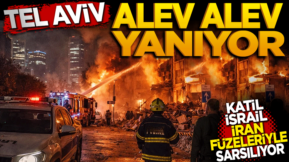 Tel Aviv Alev Alev: Katil İsrail İran füzeleriyle sarsılıyor!