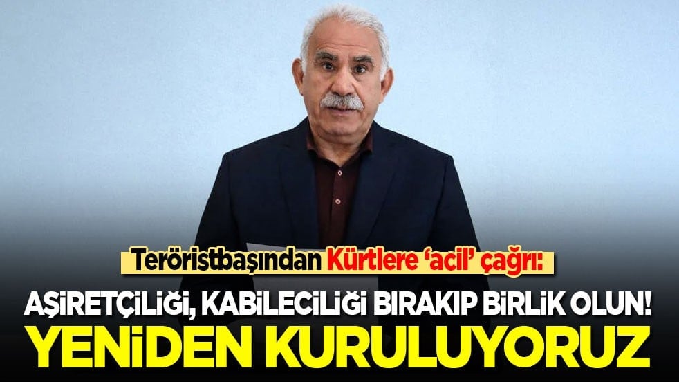 Teröristbaşından Kürtlere ‘acil’ çağrı: Aşiretçiliği, kabileciliği bırakıp birlik olun! Yeniden kuruluyoruz
