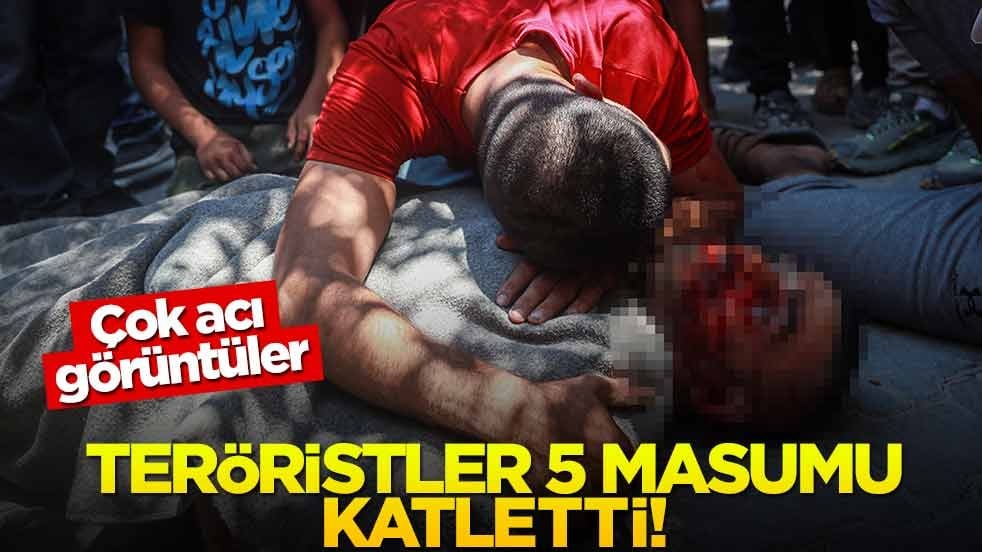 Teröristler 5 masumu katletti! Çok acı görüntüler
