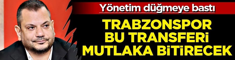 Trabzonspor'dan bomba hamle gelecek! Fatih Tekke ısrarla istiyor ve bitirilecek... 