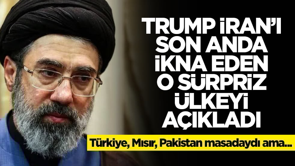 Trump İran'ı son anda ikna eden o sürpriz ülkeyi açıkladı: Türkiye, Mısır, Pakistan değil