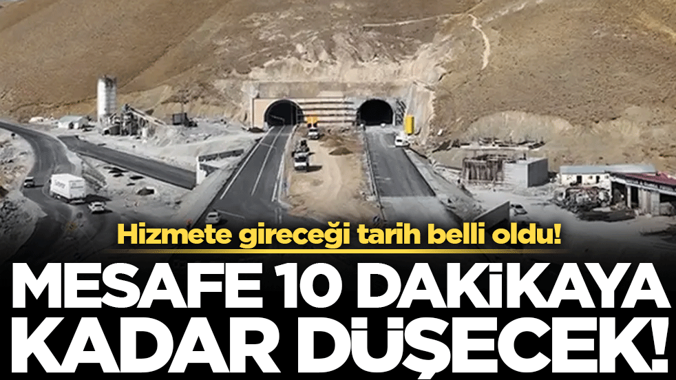 Tünelin açılış tarihi belli oldu! Mesafe 10 dakikaya düşecek!