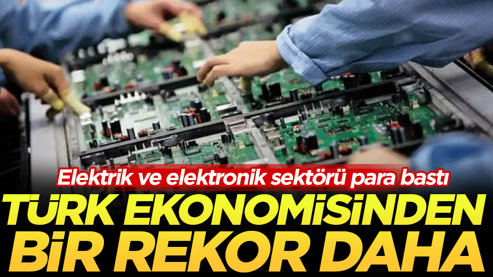 Türk ekonomisinden bir rekor daha: Elektrik ve elektronik sektörü para bastı!