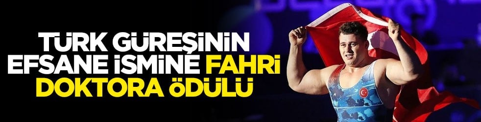 Türk güreşinin efsane ismine fahri doktora ödülü