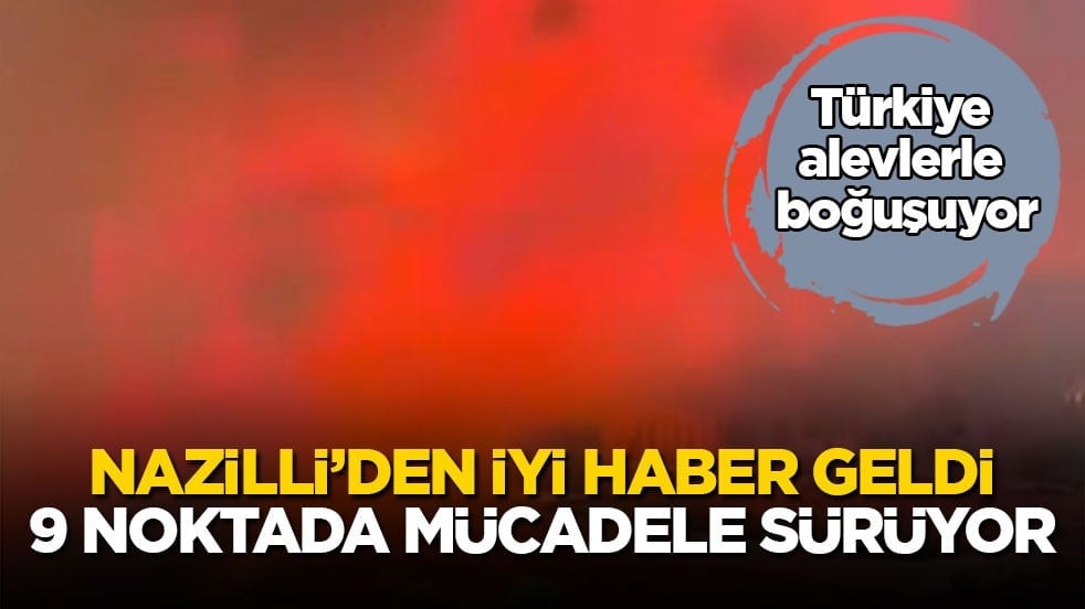 Türkiye alevlerle boğuşuyor! Nazilli’den iyi haber geldi, 9 noktada mücadele sürüyor