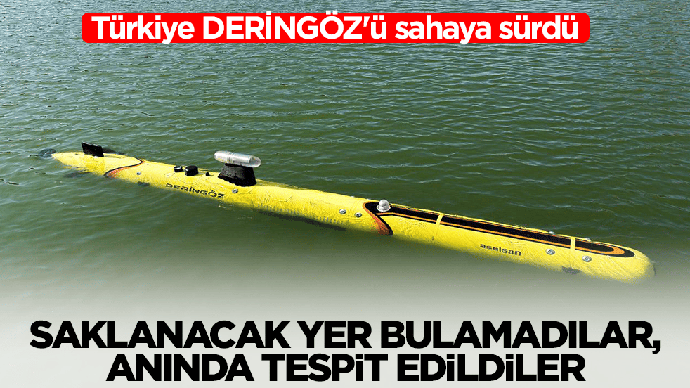 Türkiye DERİNGÖZ'ü sahaya sürdü: Saklanacak yer bulamadılar, anında bulundular