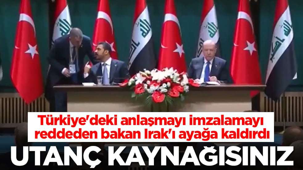 Türkiye'deki anlaşmayı imzalamayı reddeden bakan Irak'ı ayağa kaldırdı: Utanç kaynağısınız