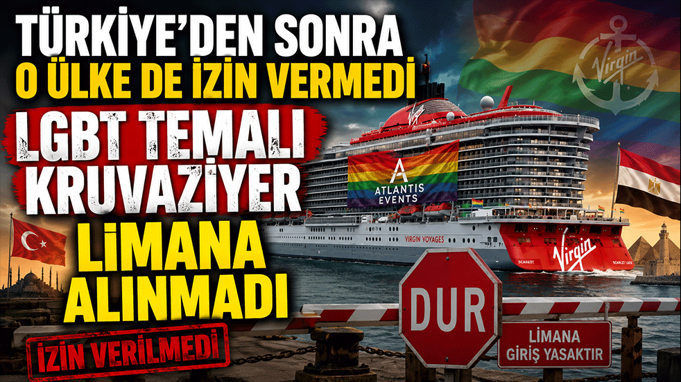 Türkiye'den sonra o ülke de izin vermedi! LGBT temalı kruvaziyer limana alınmadı