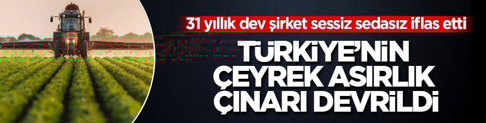 Türkiye’nin çeyrek asırlık çınarı devrildi! 31 yıllık dev şirket sessiz sedasız iflas etti